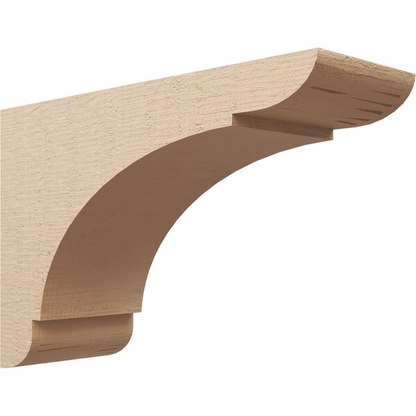 Ekena Millwork 12"W x 36"D x 24"H Classic Olympic Rough Cedar Woodgrain TimberThane Corbel, Primed Tan CORUR12X36X24OLYRCPR - main